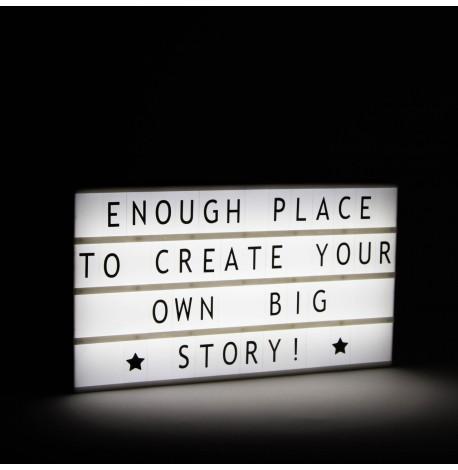 Світильник лайтбокс з буквами LEDR А3 (крем)