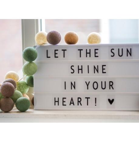 Світильник лайтбокс з буквами LEDR А3 (крем)