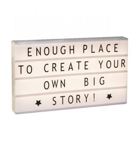 Світильник лайтбокс з буквами LEDR А3 (крем)