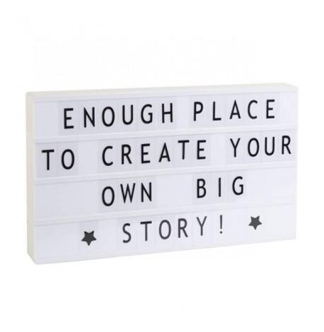 Світильник лайтбокс з буквами LEDR А3 (крем)