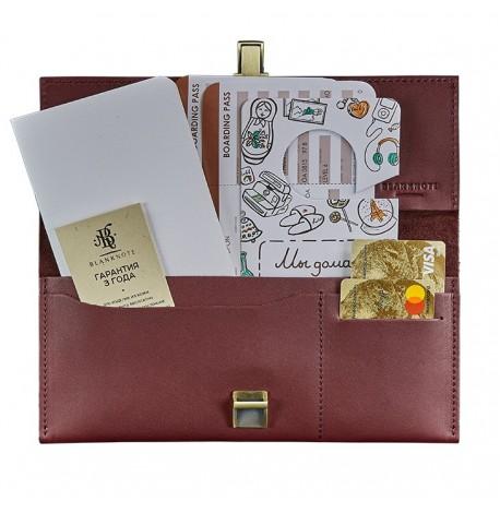 Шкіряний тревел-кейс Journey 2.0 (бордовий) шкіра Krast