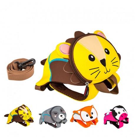 Детский рюкзак с поводком"Лев"