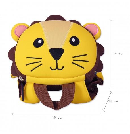 Детский рюкзак с поводком"Лев"