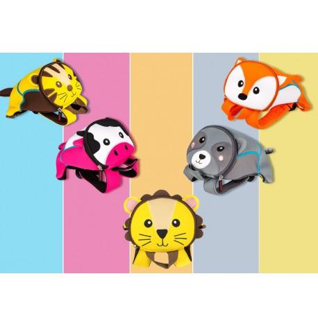 Дитячий рюкзак з повідцем "Єнот"