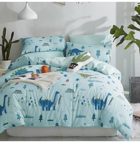 Полуторный комплект постельного белья World of Dino (хлопок)