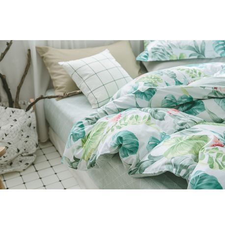 Полуторный комплект постельного белья Tropical Paradise (хлопок)