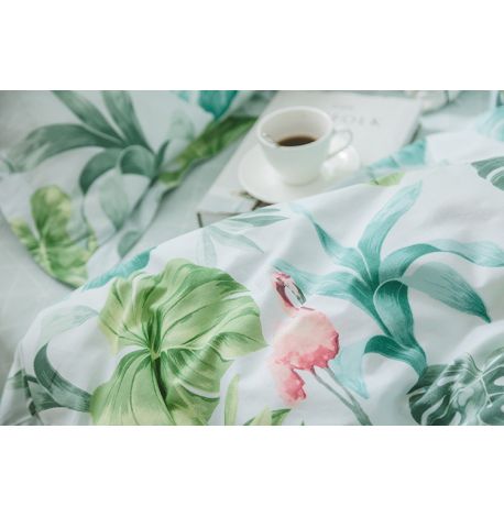 Полуторный комплект постельного белья Tropical Paradise (хлопок)