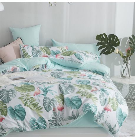 Полуторный комплект постельного белья Tropical Paradise (хлопок)
