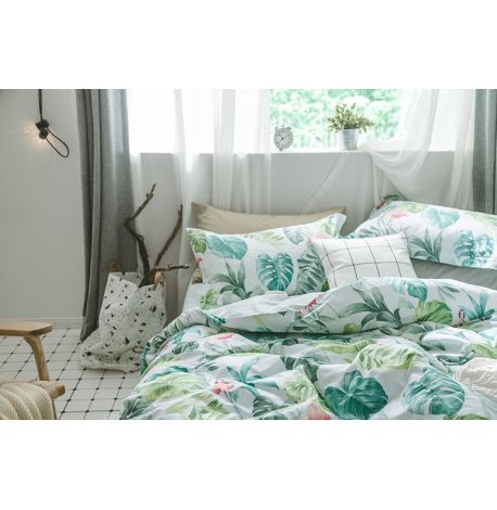 Полуторный комплект постельного белья Tropical Paradise (хлопок)
