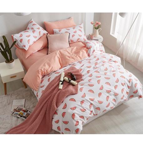 Полуторный комплект постельного белья Watermelon Slices (хлопок)