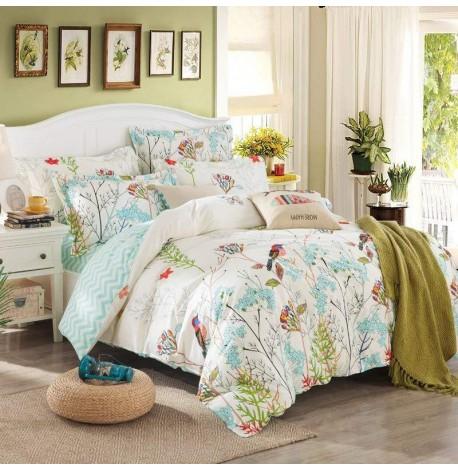 Комплект постельного белья Bird in Herbs (двуспальный-евро)