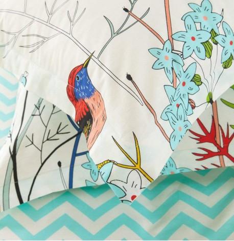 Комплект постельного белья Bird in Herbs (двуспальный-евро)