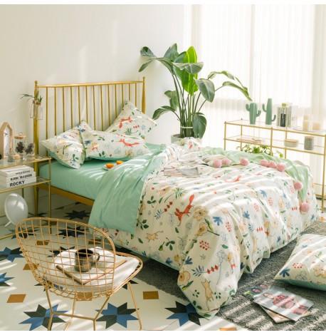 Комплект постельного белья Foxes in the Grass (двуспальный-евро)
