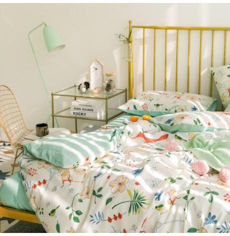 Комплект постельного белья Foxes in the Grass (двуспальный-евро)