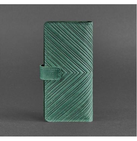 Портмоне из натуральной кожи  7.0 "Инди" (зеленое)