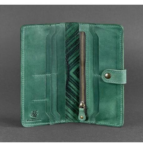 Портмоне из натуральной кожи  7.0 "Инди" (зеленое)