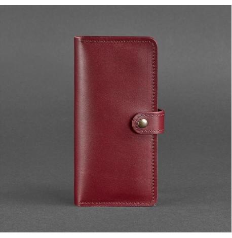 Портмоне из натуральной кожи 7.0 (бордовое)