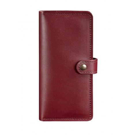 Портмоне из натуральной кожи 7.0 (бордовое)