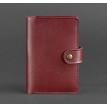 Обложка для паспорта из кожи 3.0 (бордовая)