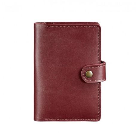 Обложка для паспорта из кожи 3.0 (бордовая)