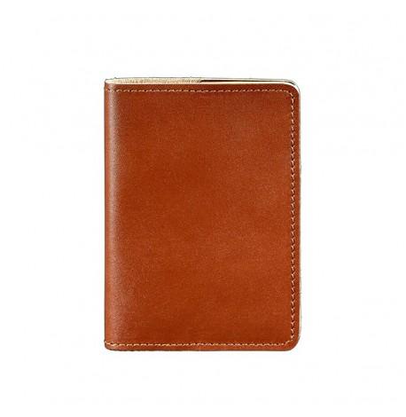 Обкладинка для паспорта зі шкіри 1.3 (світло-коричнева)