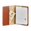 Обкладинка для паспорта зі шкіри 1.3 (світло-коричнева)