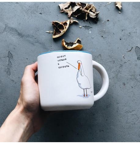 Кружка з Гусьом «Успєх» (350 мл) blue