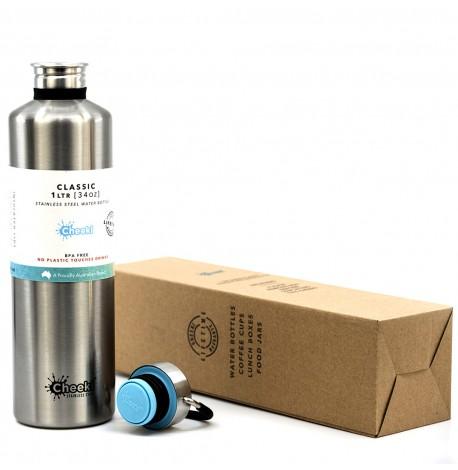 Бутылка для воды Cheeki Classic Single Wall Silver (1 литр)