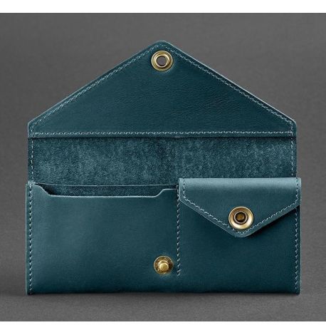 Кошелек женский из натуральной кожи Керри 1.0 (зеленый) кожа Krast