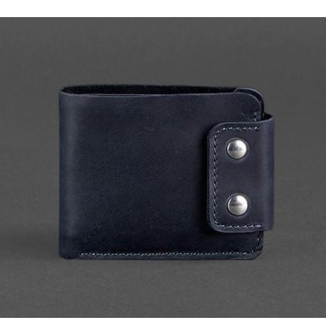 Чоловіче портмоне з натуральної шкіри Zeus 9.0 (темно-синє)
