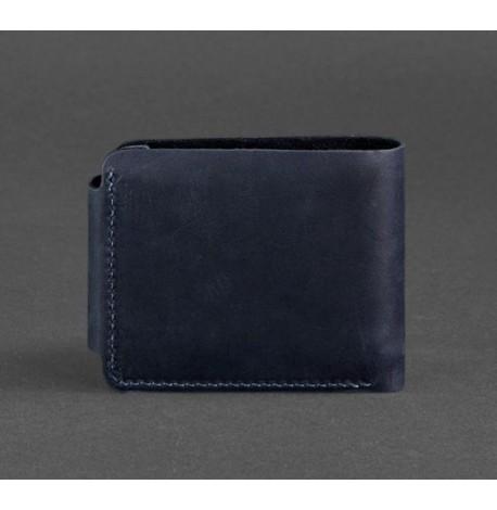 Чоловіче портмоне з натуральної шкіри Zeus 9.0 (темно-синє)