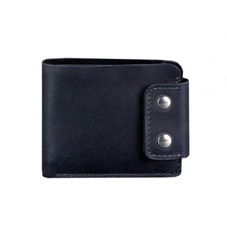 Чоловіче портмоне з натуральної шкіри Zeus 9.0 (темно-синє)