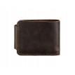 Мужское портмоне из натуральной кожи Zeus 9.0 (темно-коричневое)