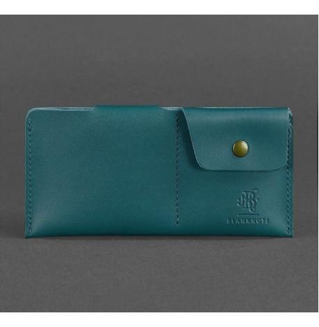 Портмоне-купюрник из натуральной кожи 8.0 (зеленое)