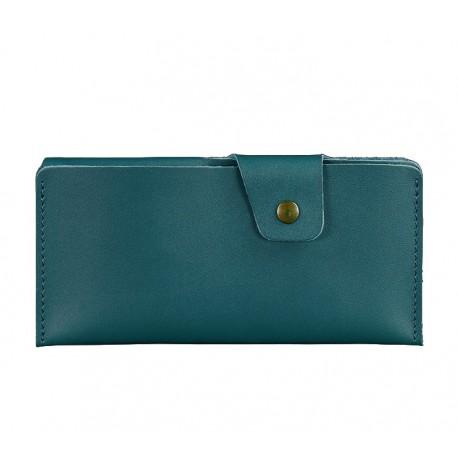 Портмоне-купюрник из натуральной кожи 8.0 (зеленое)