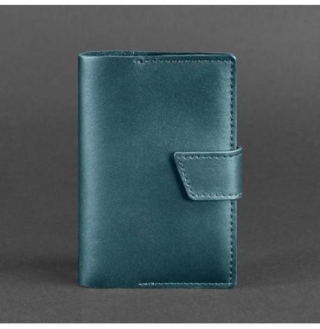 Обложка для паспорта из кожи 4.0 (зеленый) кожа Krast