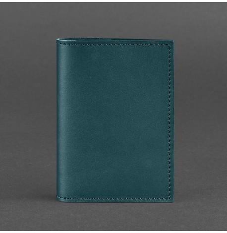 Обложка для паспорта из кожи 1.2 (зеленая)
