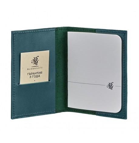 Обложка для паспорта из кожи 1.2 (зеленая)