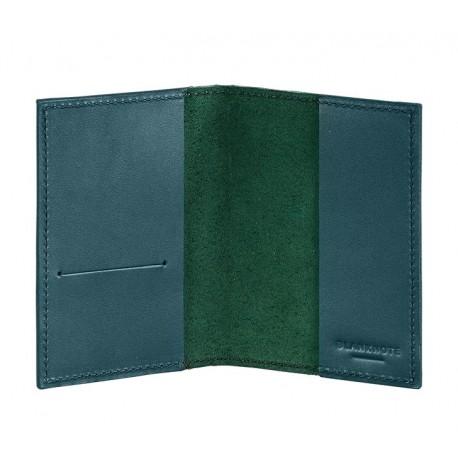 Обложка для паспорта из кожи 1.2 (зеленая)