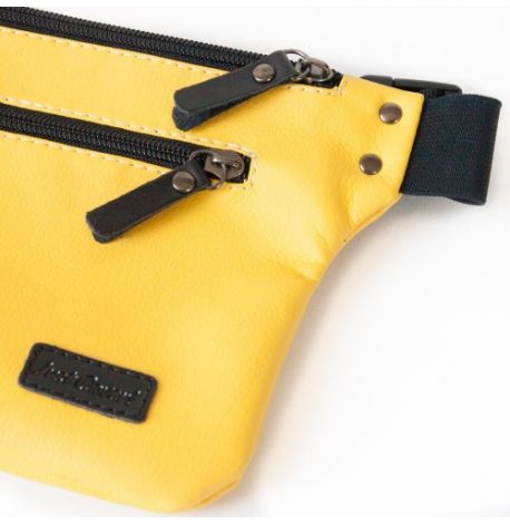 Поясна сумка-бананка Спорт (жовта)