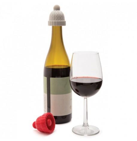 Набір стопперів для пляшок Beanie Monkey Business (червоний-сірий)