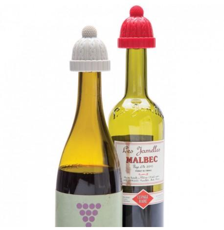 Набір стопперів для пляшок Beanie Monkey Business (червоний-сірий)