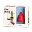 Набір стопперів для пляшок Beanie Monkey Business (червоний-сірий)