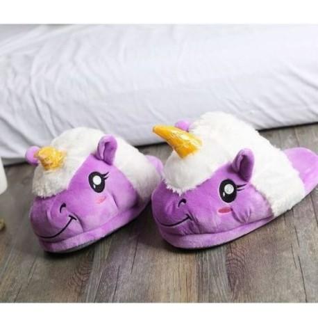 Домашні тапочки "Єдинороги" (фіолетові)