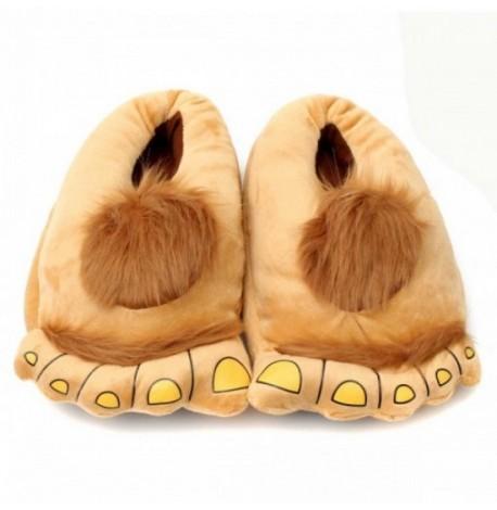 Домашние тапочки "Ноги первобытного человека" (коричневые)