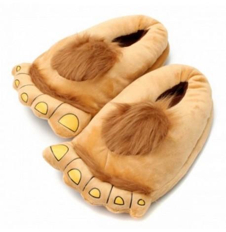 Домашние тапочки "Ноги первобытного человека" (коричневые)