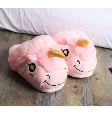 Домашні тапочки "Єдиноріг" (рожеві)