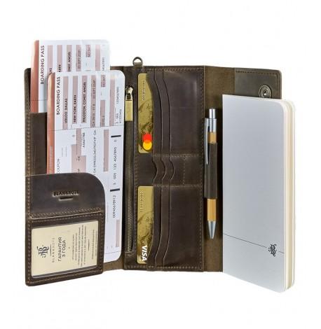 Клатч-органайзер (тревел-кейс) 5.0 (темно-коричневий) шкіра Crazy Horse