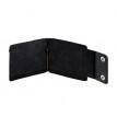 Зажим для грошей шкіряний 10.0 (чорний) шкіра Crazy Horse