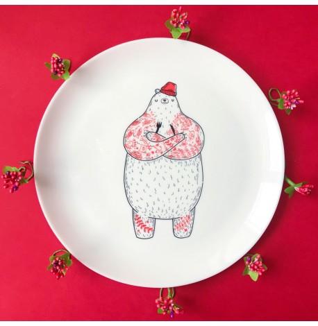 Тарелка «Голодный Мишка»